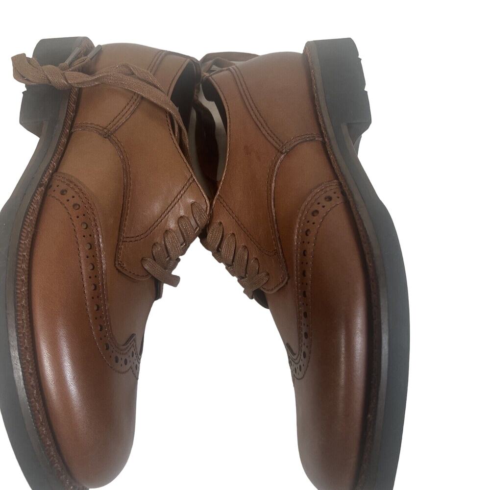 Coach Brown Wing Derby Dress Shoes Size 7d - Picture 4 of 8